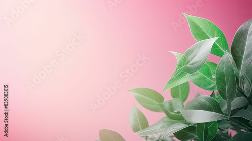 lush green and pink background