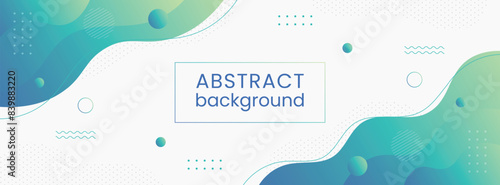 template banner with gradient color