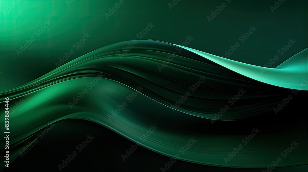 Naklejka premium mesmerizing dark green abstract background