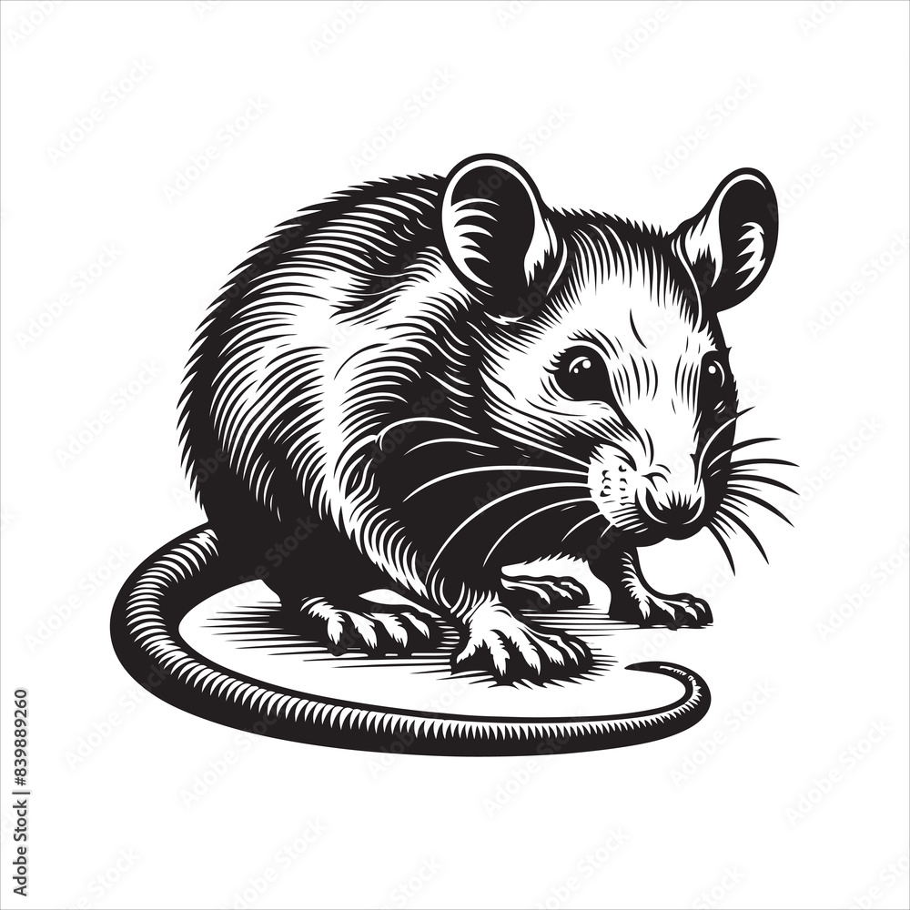 Fototapeta premium Rat Vector, illustration Bundle 2024