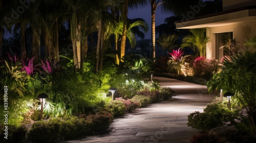 garden outdoor led lights © vectorwin