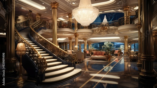marble cruise ship interior photo