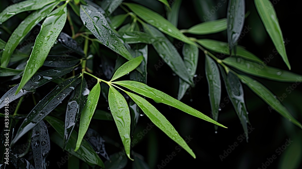 Fototapeta premium cluster black bamboo