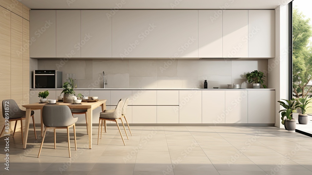 Fototapeta premium ceramic modern interior walls blank