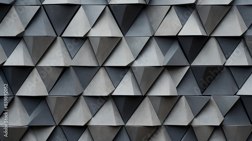 wall gray triangle pattern