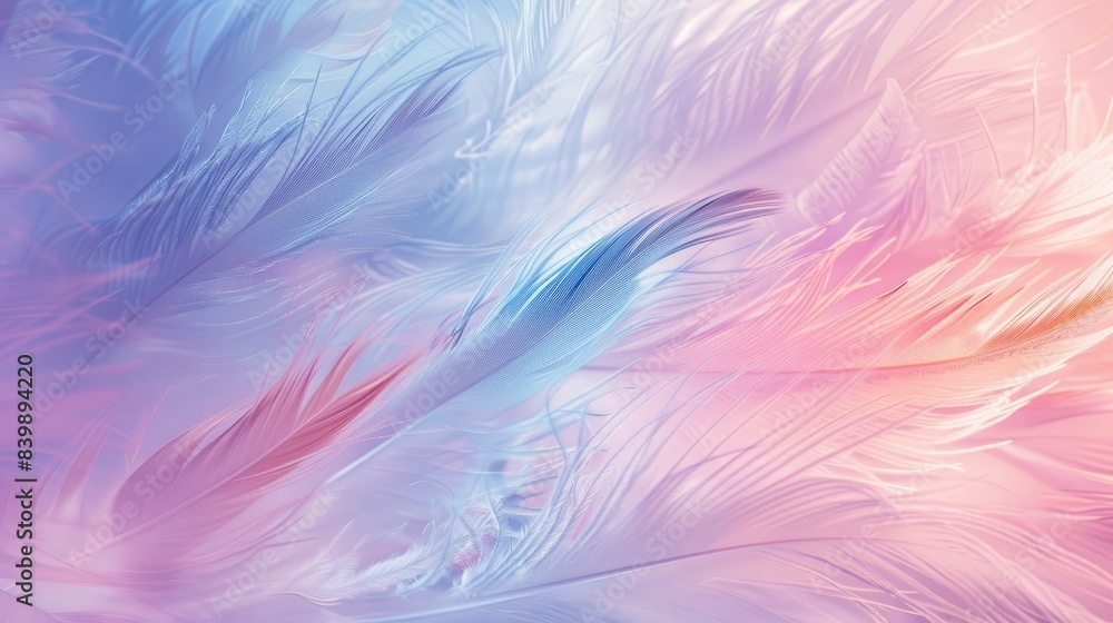 pastel colour feather abstract background, generative ai pastel colour feather abstract background, generative ai