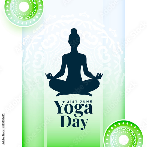 international yoga day 21st june, woman in lotus asana for peace