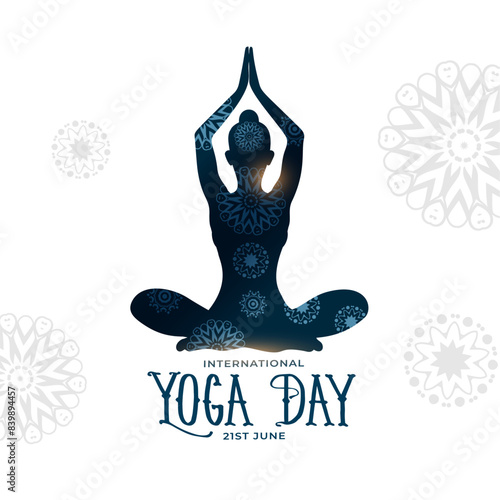 international yoga day chakra concept poster for social media post