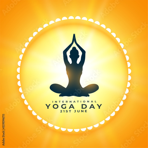 world yoga day 21st june event background