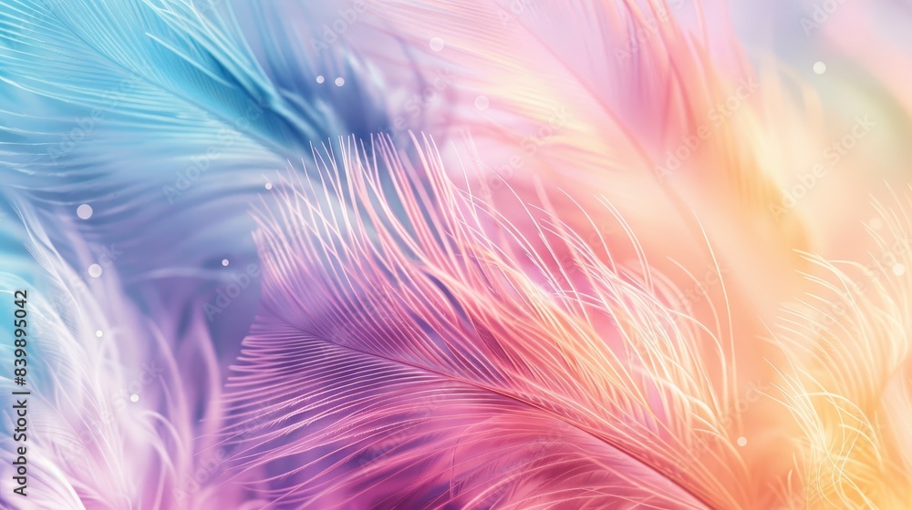 pastel colour feather abstract background, generative ai pastel colour feather abstract background, generative ai