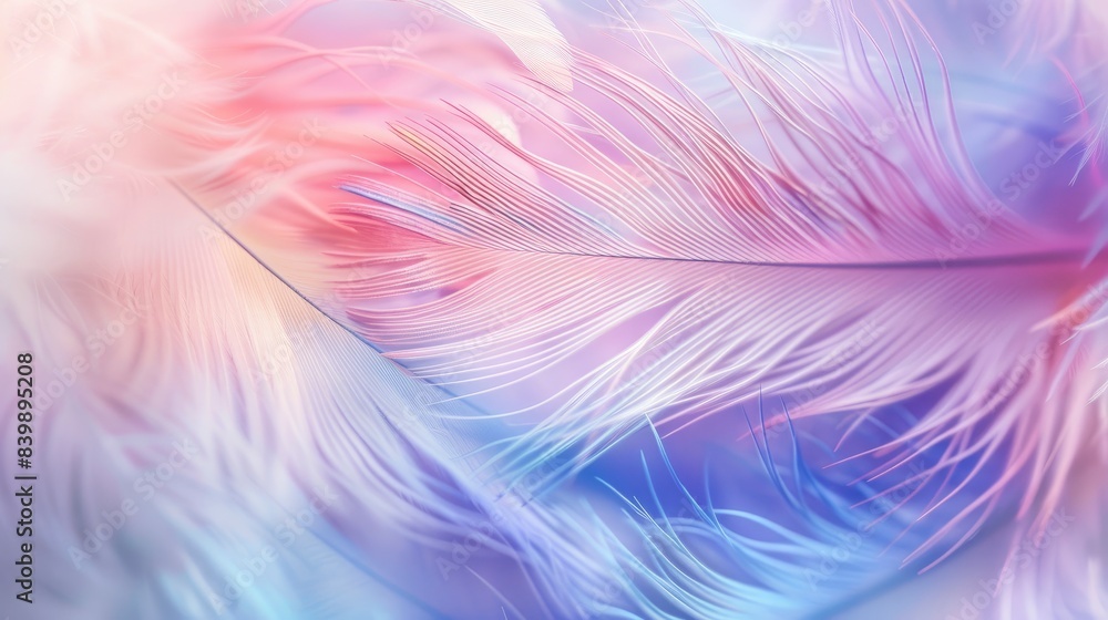 pastel colour feather abstract background, generative ai pastel colour feather abstract background, generative ai