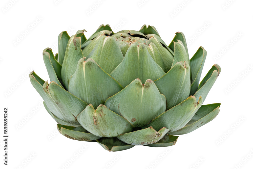 Green Artichoke Isolated on White Background Green Artichoke Isolated on White Background