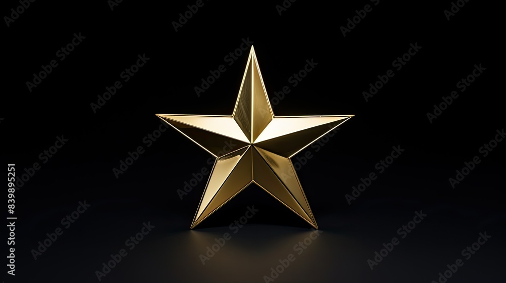 Fototapeta premium photograph gold foil star