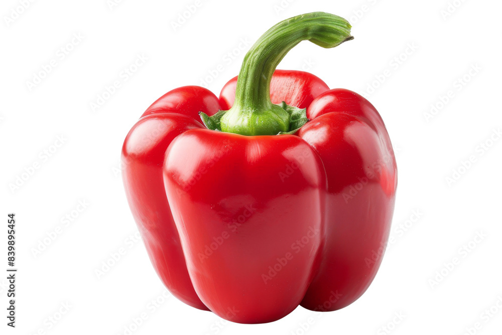 Red Bell Pepper Isometric on white background Red Bell Pepper Isometric on white background