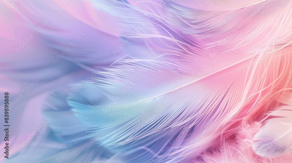 pastel colour feather abstract background, generative ai pastel colour feather abstract background, generative ai
