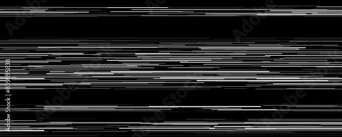 TV static noise texture. VHS video signal wallpaper with black stripes, interferences or glitches. Glitch white noise background. Rippled grained television screen backdrop for poster, banner. Vector