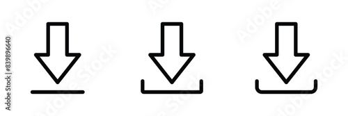 download icon set vector