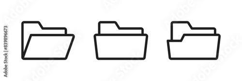 folder icon set vector