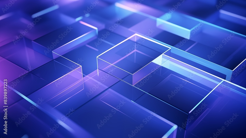 A Modern Abstract background Featuring Layered Geometric Shapes in Blue and Purple Hues. A Modern Abstract background Featuring Layered Geometric Shapes in Blue and Purple Hues.