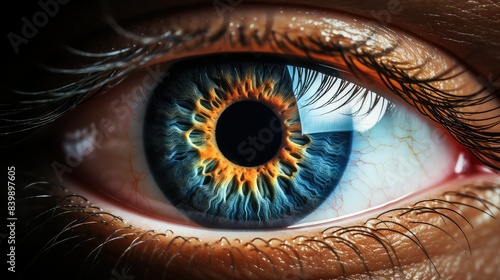 close eye light