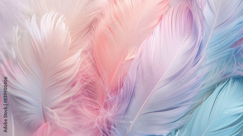 pastel colour feather abstract background, generative ai pastel colour feather abstract background, generative ai