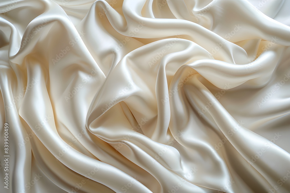 Obraz premium pattern Background fabric silk ivory Texture bride silky curve glossy satin