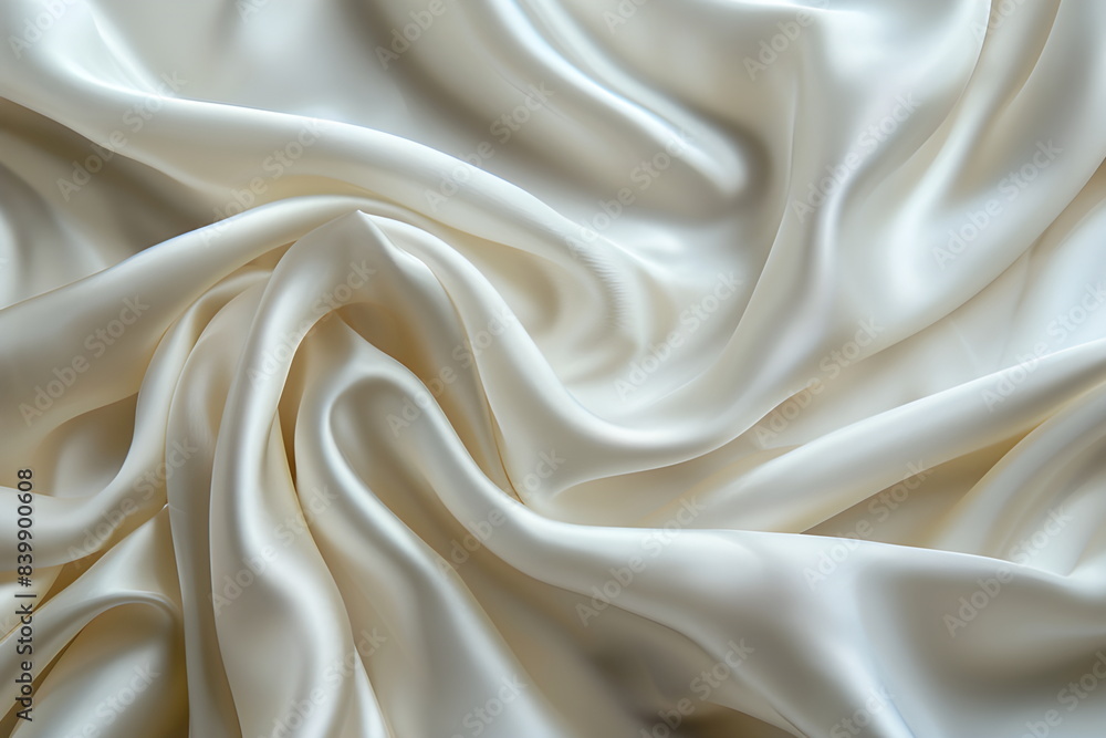 Fototapeta premium pattern Background fabric silk ivory Texture bride silky curve glossy satin