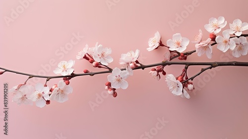 close cherry blossom pink background