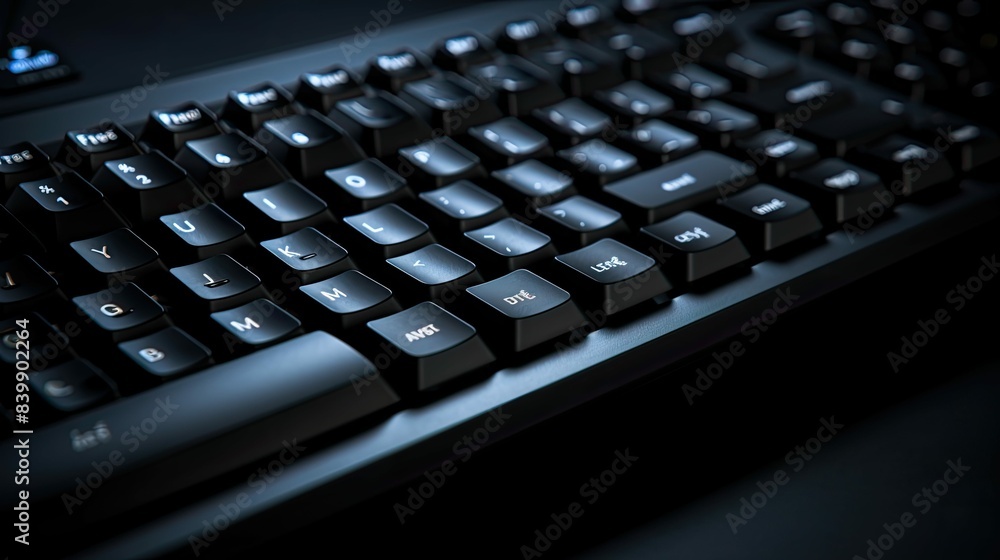 sleek typing keyboard dark