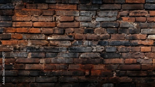 worn dark brick wall
