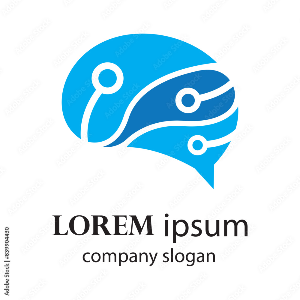 digital brain system innovation logo design digital brain system innovation logo design