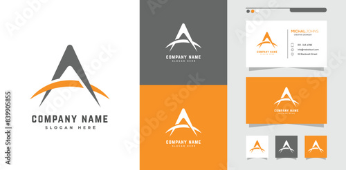 Modern Space Latter Logo Design
