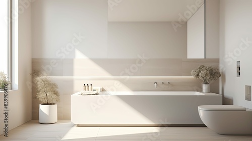 focus blurred bathroom interior