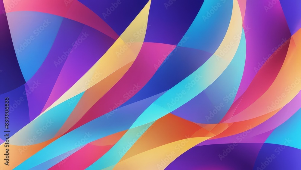 Abstract Colorful Background with Curved Shapes Abstract Colorful Background with Curved Shapes