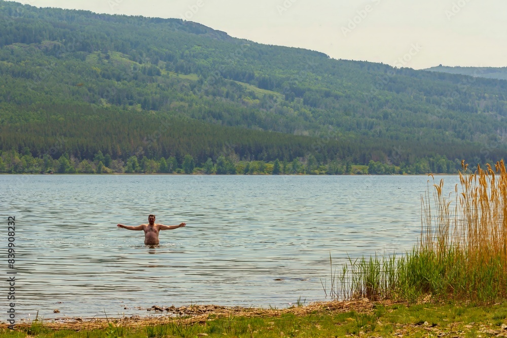 Alpine lake talkas against the backdrop of the Irendyk ridge of the Southern Urals in the Republic of Bashkortostan Alpine lake talkas against the backdrop of the Irendyk ridge of the Southern Urals in the Republic of Bashkortostan