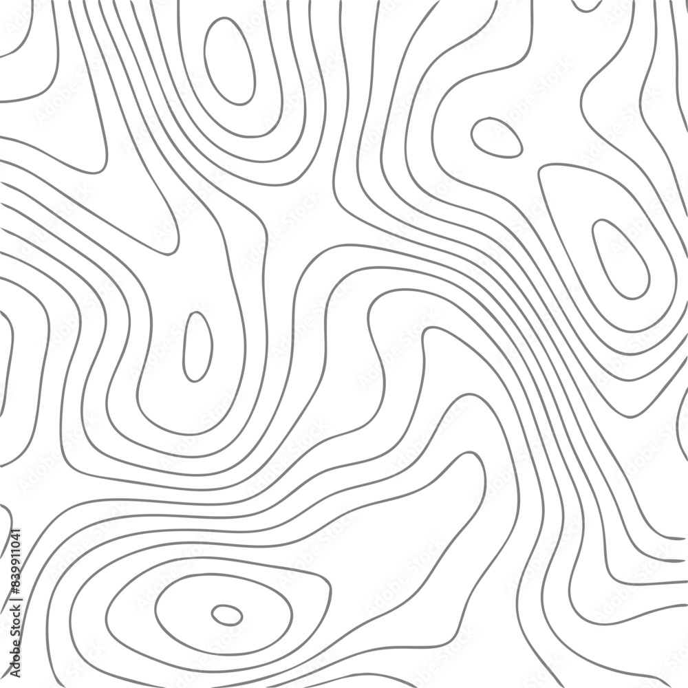Fototapeta premium Topography Pattern Lines Simple