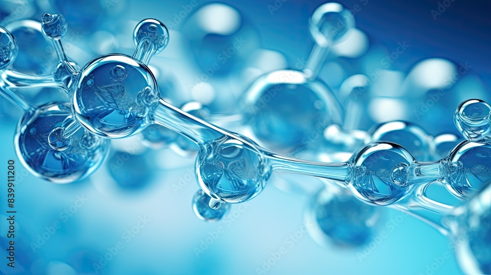 close blue molecules close blue molecules