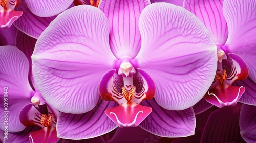 vibrant pink orchids