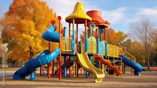 colorful playground equipment photo