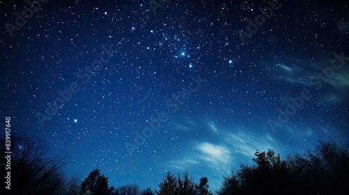 breathtaking blue sky stars © vectorwin