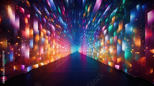 sensory light tunnel © vectorwin
