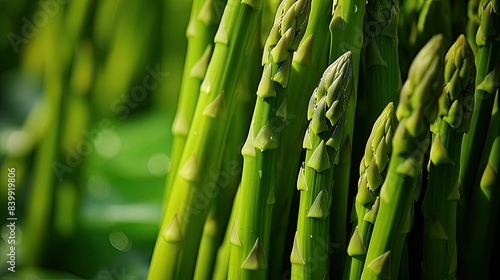 up field asparagus green