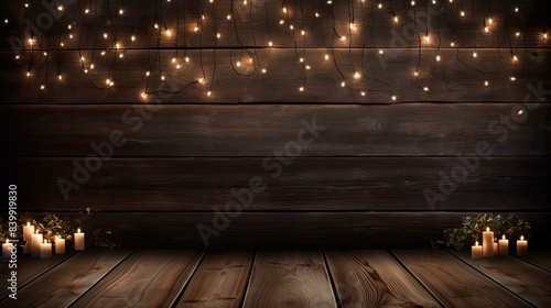 fairy dark rustic wooden background