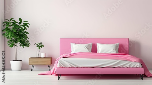 design pink bed