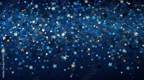 photograph confetti stars blue