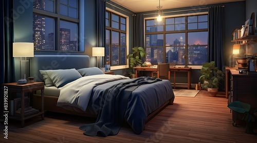 bedding interior apartment