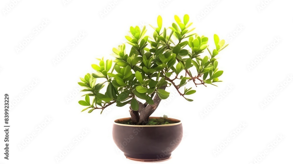 Jade Plant in beautiful pot, indoor, isolate photo stock, white background, no shadow, no logo Jade Plant in beautiful pot, indoor, isolate photo stock, white background, no shadow, no logo