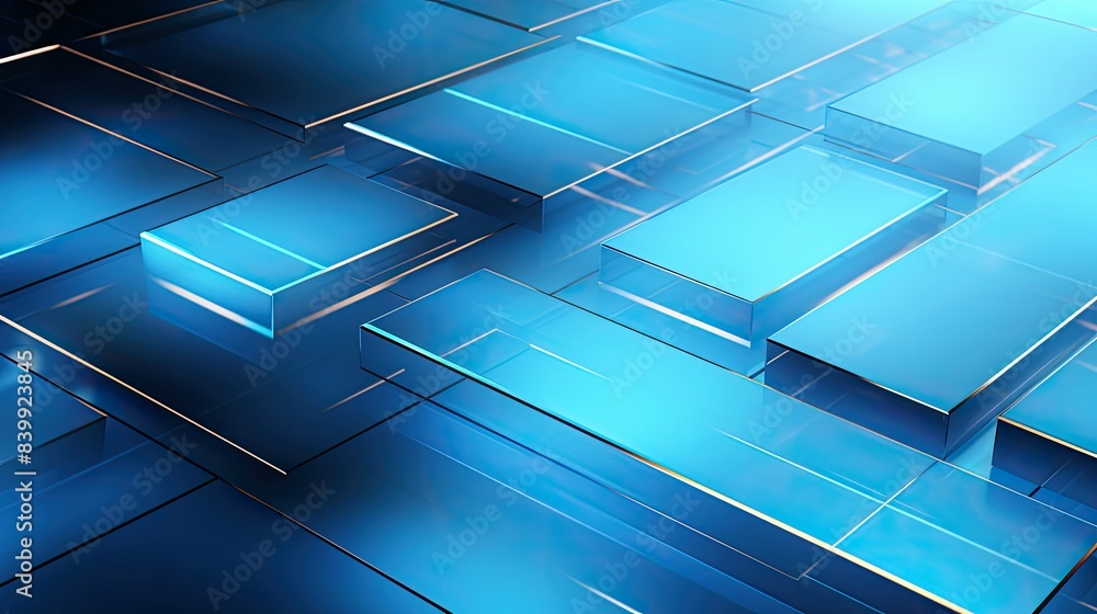 Obraz premium metallic light blue graphic background