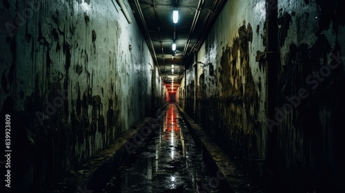 low dark corridor