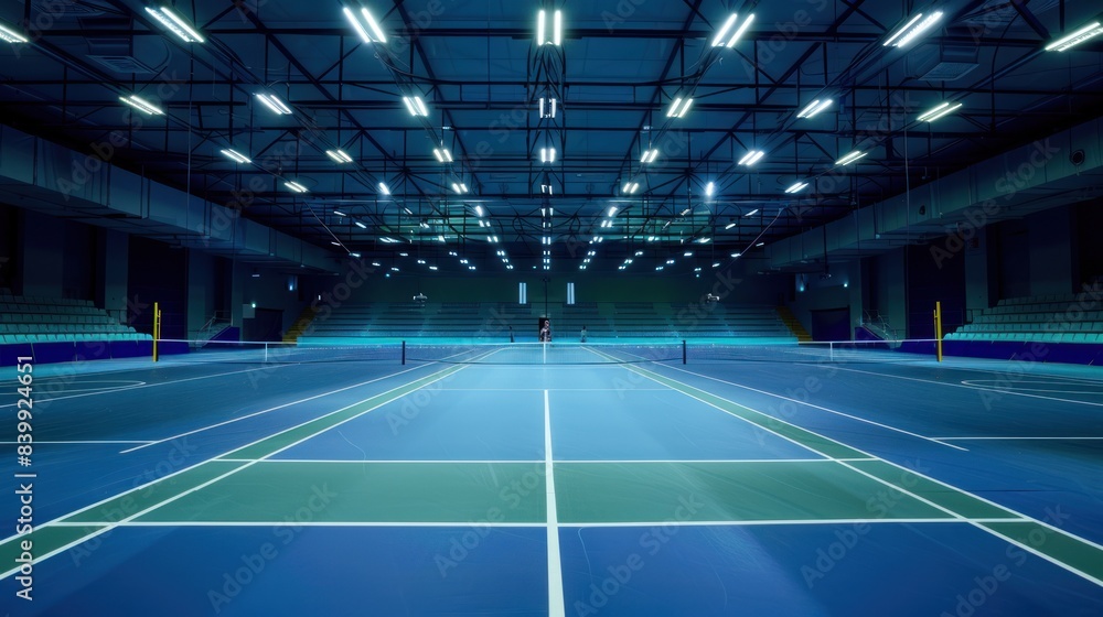 a large and magnificent badminton court a large and magnificent badminton court